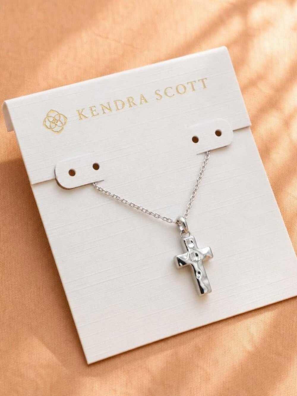 Kendra Scott Cross Silver Pendant Necklace